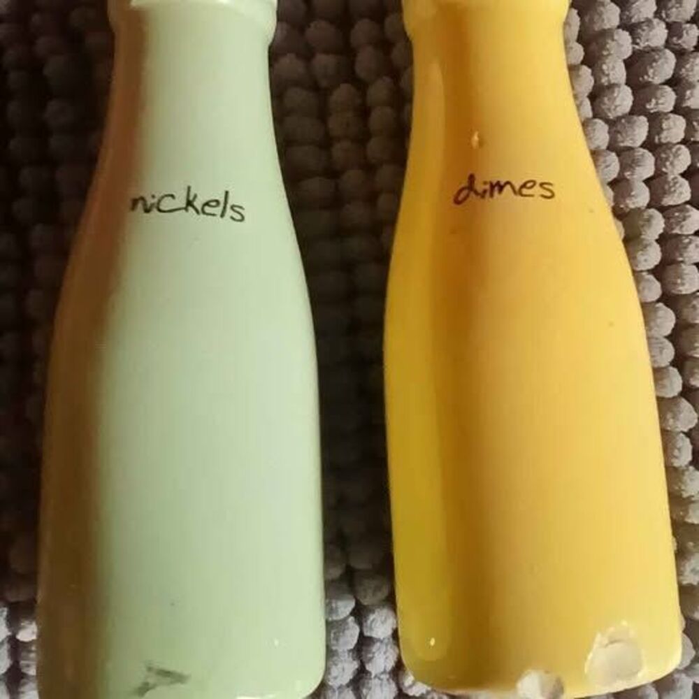 vintage ceramic coin bank
